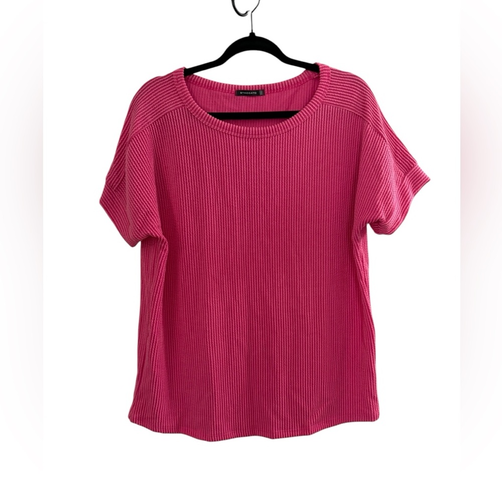 Staccato Pink Ribbed Shirt